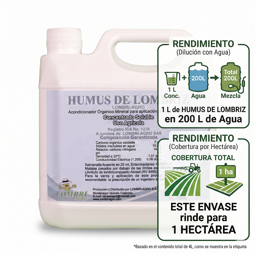 Humus de lombriz / Fertilidad y Bioestimulación