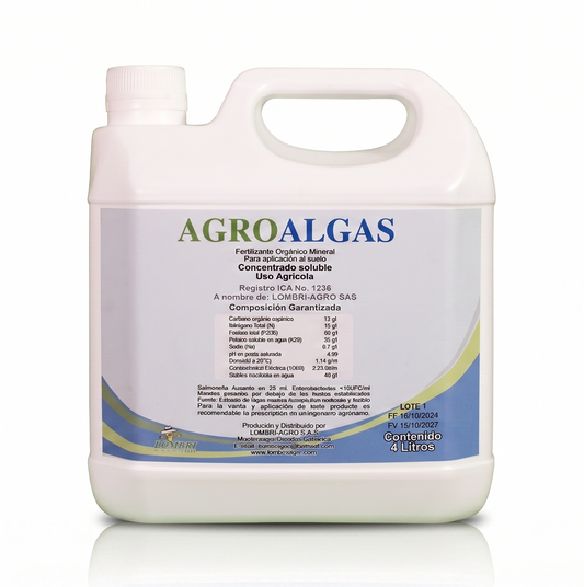 AGROALGAS / bioestimulante radicular + activador de suelo