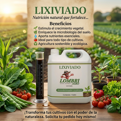 Lixiviado de Lombriz 100% Orgánico