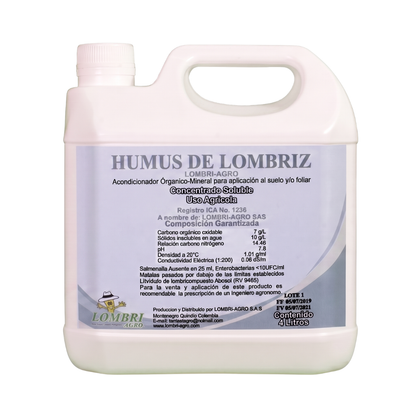 Humus de lombriz / Fertilidad y Bioestimulación